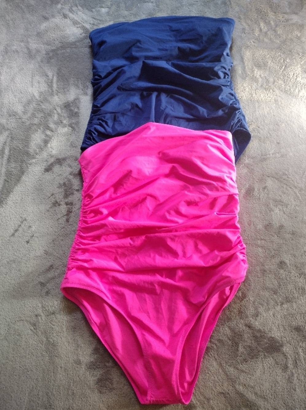 Lot Of 2 Hanky Panky Ruched Bandeau One Piece Swimsuit Poolside Women’s M
